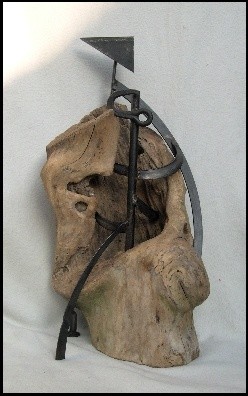 Skulptur mit dem Titel "Sylphide" von Jérôme Danikowski, Original-Kunstwerk, Metalle