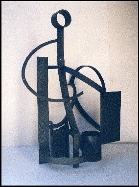 Skulptur mit dem Titel "Jacob" von Jérôme Danikowski, Original-Kunstwerk, Metalle