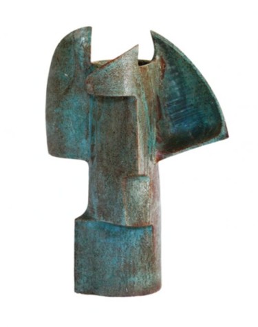 Sculpture titled "Tête" by Jérôme Danikowski, Original Artwork, Ceramics
