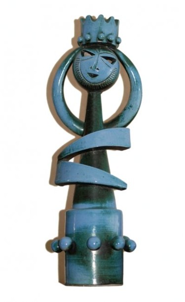 Sculpture titled "Personnage" by Jérôme Danikowski, Original Artwork, Ceramics