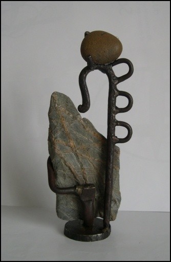 Sculpture titled "Marguerite" by Jérôme Danikowski, Original Artwork, Metals