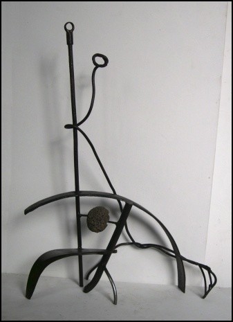 Skulptur mit dem Titel "Amoureux" von Jérôme Danikowski, Original-Kunstwerk, Metalle