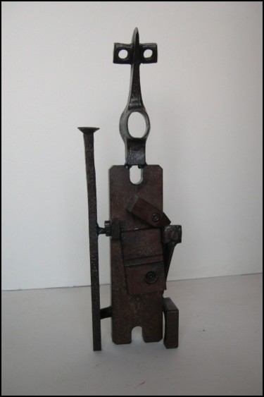 Sculpture intitulée "Hallebardier" par Jérôme Danikowski, Œuvre d'art originale