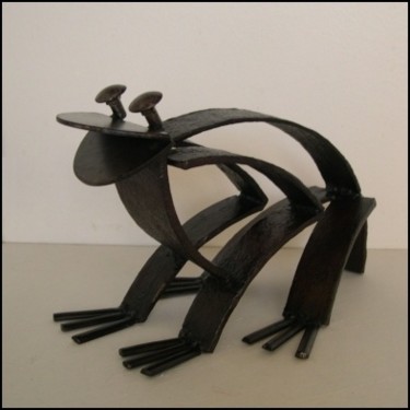 Escultura titulada "Grenouille" por Jérôme Danikowski, Obra de arte original