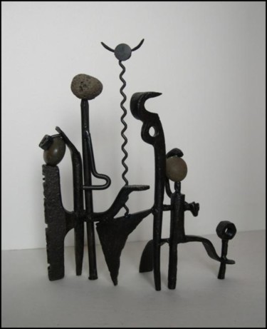 Sculpture titled "Tribu antique 1" by Jérôme Danikowski, Original Artwork