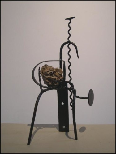 Sculpture titled "Thésée" by Jérôme Danikowski, Original Artwork, Metals