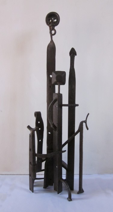 Sculpture titled "Tribu antique 7" by Jérôme Danikowski, Original Artwork