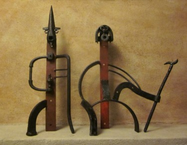 Sculpture titled "Gardes suisses" by Jérôme Danikowski, Original Artwork