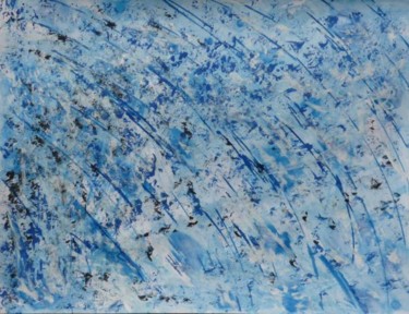 Painting titled "Couleur Bleu 2" by Jéromine, Original Artwork