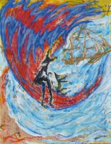 Peinture intitulée "L'aventure" par Jéromine, Œuvre d'art originale