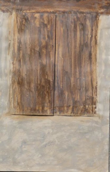 Peinture intitulée "Le pèlerin (fermé)" par Jéromine, Œuvre d'art originale