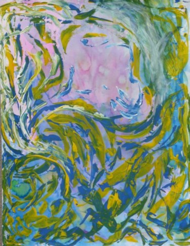 Peinture intitulée "L'elfe du marais" par Jéromine, Œuvre d'art originale