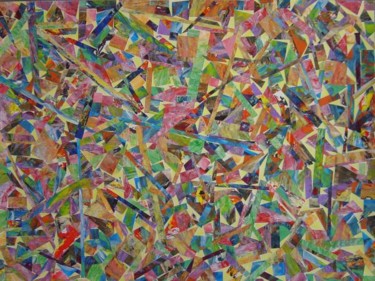 Peinture intitulée "Collage" par Jéromine, Œuvre d'art originale