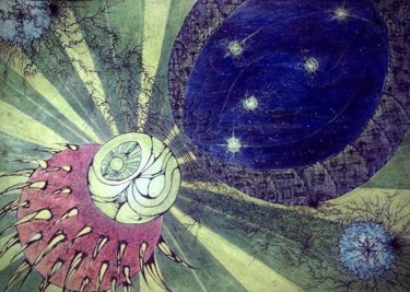 Pintura titulada "Incertidumbre" por Jeronimo Sebastian Gilberto, Obra de arte original, Tinta
