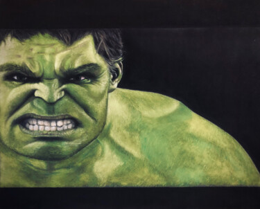 Drawing titled "Hulk" by Jess.C.Art, Original Artwork, Pastel