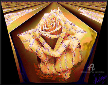 Digital Arts titled ""Fleur en folie "" by Jess Wayar, Original Artwork