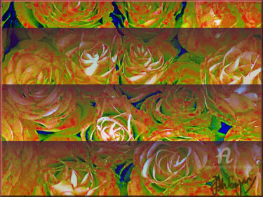 Digitale Kunst mit dem Titel ""Folie fleurie"" von Jess Wayar, Original-Kunstwerk