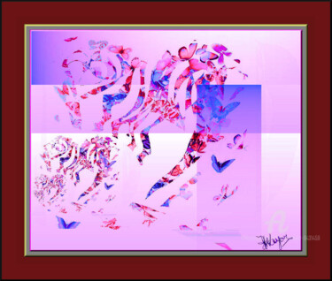 Arts numériques intitulée ""Coeur d'espoir"" par Jess Wayar, Œuvre d'art originale