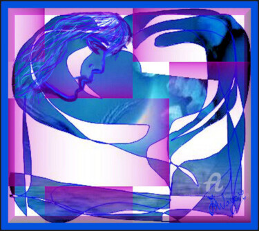 Digital Arts titled ""My heart glam"" by Jess Wayar, Original Artwork