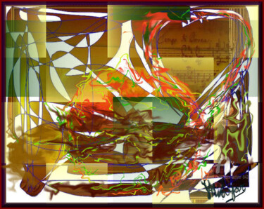 Digital Arts titled ""Fluides d'amour"" by Jess Wayar, Original Artwork
