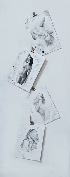Malarstwo zatytułowany „Composizione 1 - fo…” autorstwa Jessica Altera, Oryginalna praca, Atrament