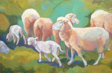 Painting titled "Follow Me Home" by Jessica Dunn, Original Artwork, Oil