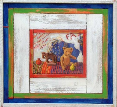 Painting titled "Bear from Liberty´s" by Jessica Dunn, Original Artwork, Oil