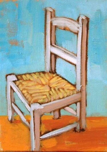Painting titled "Lydia´s Chair" by Jessica Dunn, Original Artwork, Oil