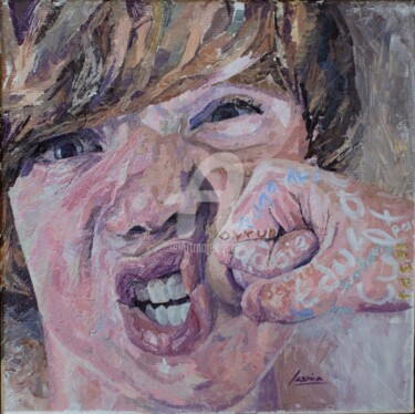 Картина под названием "rightly-or-wrongly-…" - Jessica Gonpra, Подлинное произведение искусства, Акрил