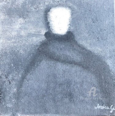 Painting titled "Il grigio di Salieri" by Jessica Gu, Original Artwork, Acrylic