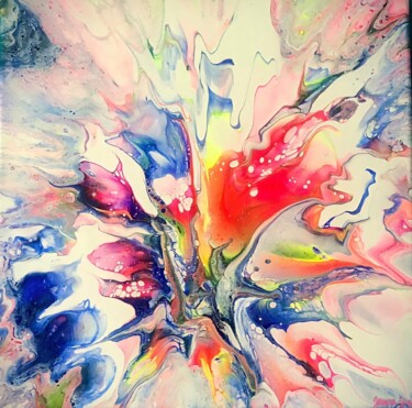 Painting titled "Big bang" by Jessica Juge, Original Artwork, Acrylic