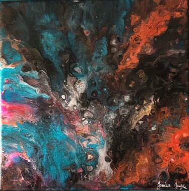 Painting titled "Supernova" by Jessica Juge, Original Artwork, Acrylic