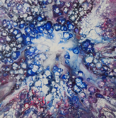 Painting titled "Microcosme" by Jessica Juge, Original Artwork, Acrylic