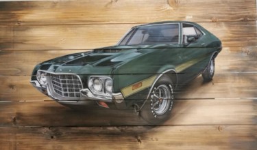 Gran Torino Pintura titulada "Gran Torino" por Jessica Renault, Obra de arte original, Aerógrafo