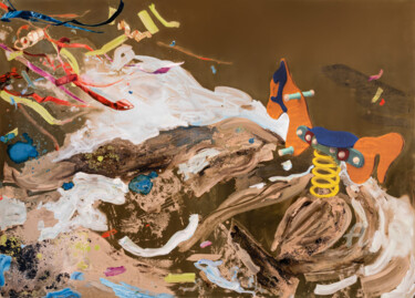 Malerei mit dem Titel "Schaukeln" von Jessica Rimondi, Original-Kunstwerk, Acryl