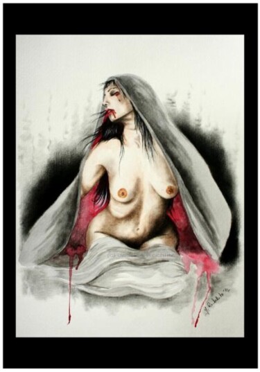 Malerei mit dem Titel "Gefesselt - Erotik…" von Jessica Rochlitz, Original-Kunstwerk, Öl