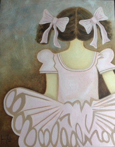 Pittura intitolato ""Sweet Girl"" da Jessica Zavala, Opera d'arte originale, Acrilico