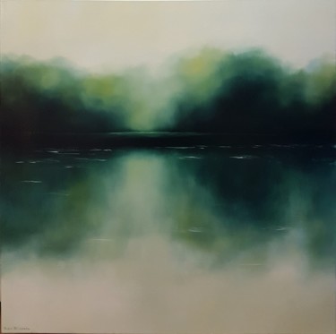 MATIN SUBTIL Peinture intitulée "MATIN SUBTIL" par Jessica Fleurentin, Œuvre d'art originale, Huile