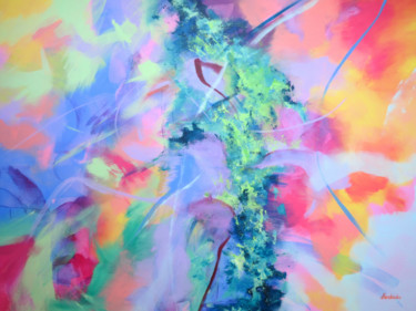 Картина под названием "Fortune Favours The…" - Jessica Hendrickx, Подлинное произведение искусства, Акрил