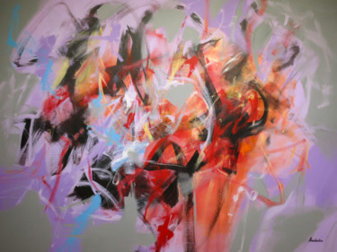 Картина под названием "Rollercoaster Ride" - Jessica Hendrickx, Подлинное произведение искусства, Акрил