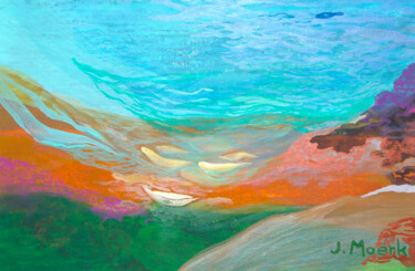 Peinture intitulée "Fluid" par Jessie Moerk Nee Hogg, Œuvre d'art originale, Acrylique