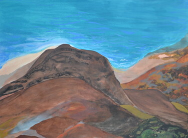 Peinture intitulée "Coastline" par Jessie Moerk Nee Hogg, Œuvre d'art originale, Acrylique