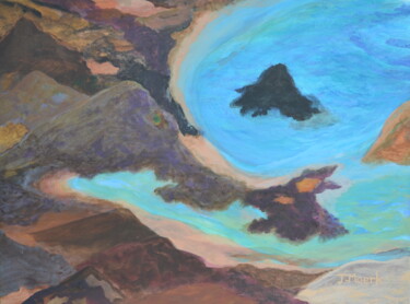 Pittura intitolato "New Sand" da Jessie Moerk Nee Hogg, Opera d'arte originale, Acrilico