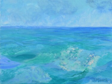 Painting titled "Open Ocean" by Jessie Moerk Nee Hogg, Original Artwork, Acrylic
