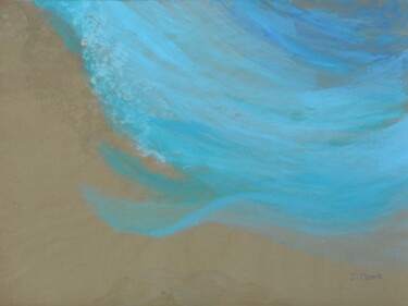 Painting titled "Sand and Water" by Jessie Moerk Nee Hogg, Original Artwork, Acrylic