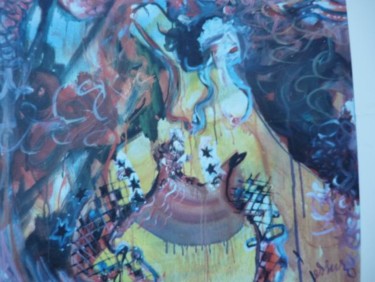 Peinture intitulée "La Prètresse" par Jessuro, Œuvre d'art originale, Autre