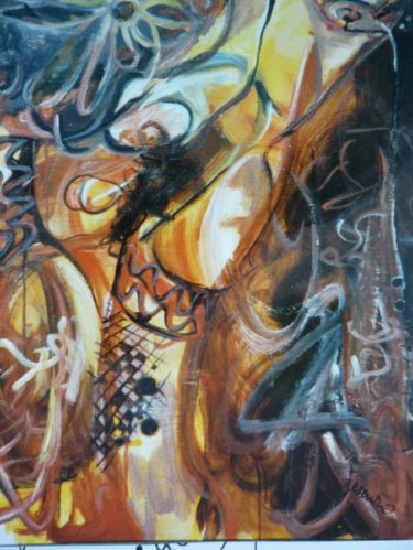 Peinture intitulée "Bivouac" par Jessuro, Œuvre d'art originale, Huile