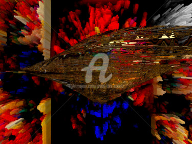 Arts numériques intitulée "Extraviado en Barce…" par Jesús Lara Sotelo, Œuvre d'art originale, Travail numérique 2D