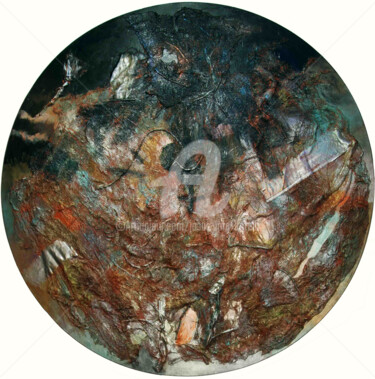 Pittura intitolato "The Fall II" da Jesús Lara Sotelo, Opera d'arte originale, Olio