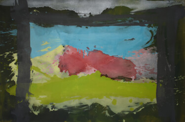Pintura titulada "Vistas a la bahía" por Jesús Movellán, Obra de arte original, Acrílico Montado en Bastidor de camilla de m…